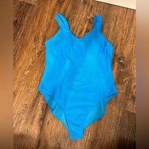 Minimalistic blue one piece